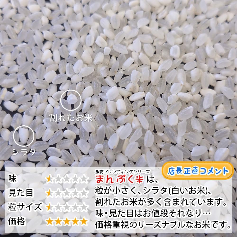 精米】 米 20kg (5kgx4袋) まんぷく米 国内産100％ 白米